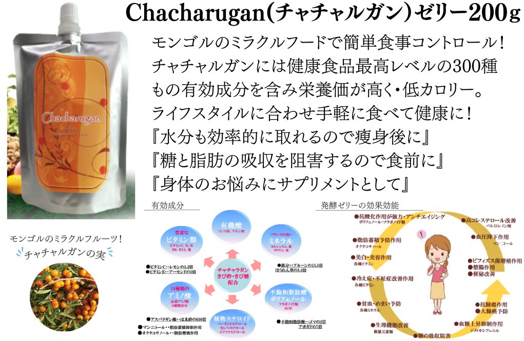 チャチャルガンゼリー200ｇ